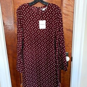 Glamorous Tall long sleeve shift floral dress